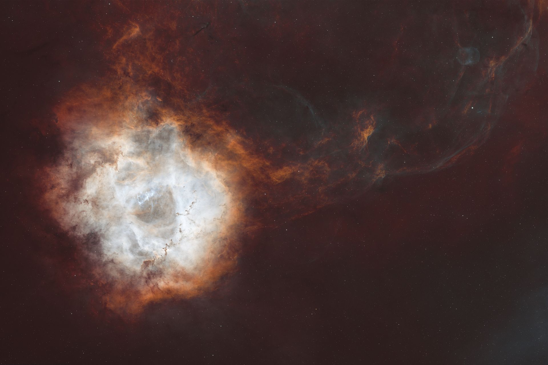 Rosette Nebula in SHO palette